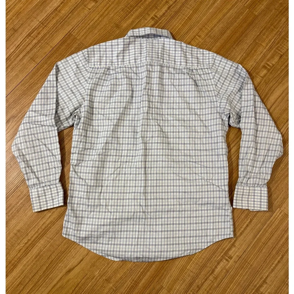 Banana Republic Button Up Shirt Classic Long Sleeve Plaid‎ Mens Size Medium